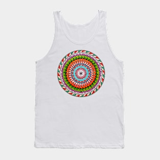 Handmade Coloful mandala art Tank Top